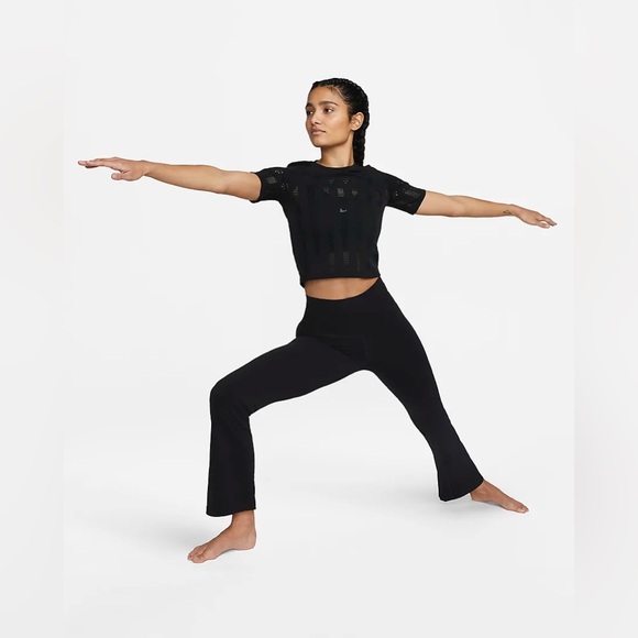 Women’s Nike Yoga Dri-Fit Luxe Tight Fight Flared Pants Size S (4-6) Black - Picture 6 of 7